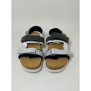 Timberland Santa Monica Sunrise Platform Sandals White Green Purple A422Q 6.5